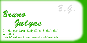 bruno gulyas business card